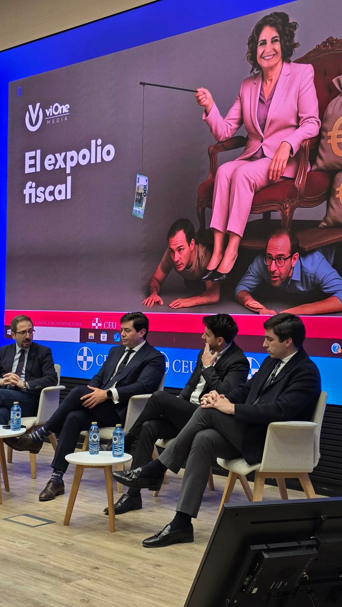 Fundación Internacional para la Libertad (FIL) (@fundacionfil) on Twitter photo FIL FUTURO - FORO DE LA DEMOCRACIA | Comienza el tercer panel sobre el expolio fiscal en España.
Exponentes:
- Manuel Llamas. <a href="/manuel_llamas/">manuel llamas</a>
- Luis Fernando Quintero.
- Miguel Rovira.
Moderador: Ignacio Bongiovanni.
<a href="/N_Bongiovanni/">Nacho Bongiovanni</a> FIL FUTURO - FORO DE LA DEMOCRACIA | Comienza el tercer panel sobre el expolio fiscal en España.
Exponentes:
- Manuel Llamas. <a href="/manuel_llamas/">manuel llamas</a>
- Luis Fernando Quintero.
- Miguel Rovira.
Moderador: Ignacio Bongiovanni.
<a href="/N_Bongiovanni/">Nacho Bongiovanni</a>
