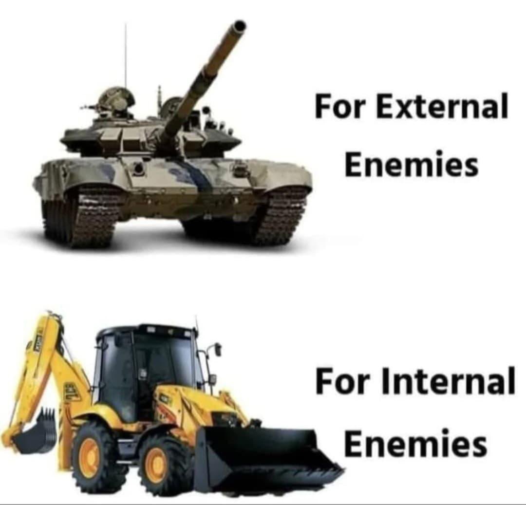 Say No to War bol k Indian Armed forces ko Demotivate karne walo k liye JCB Ready hai