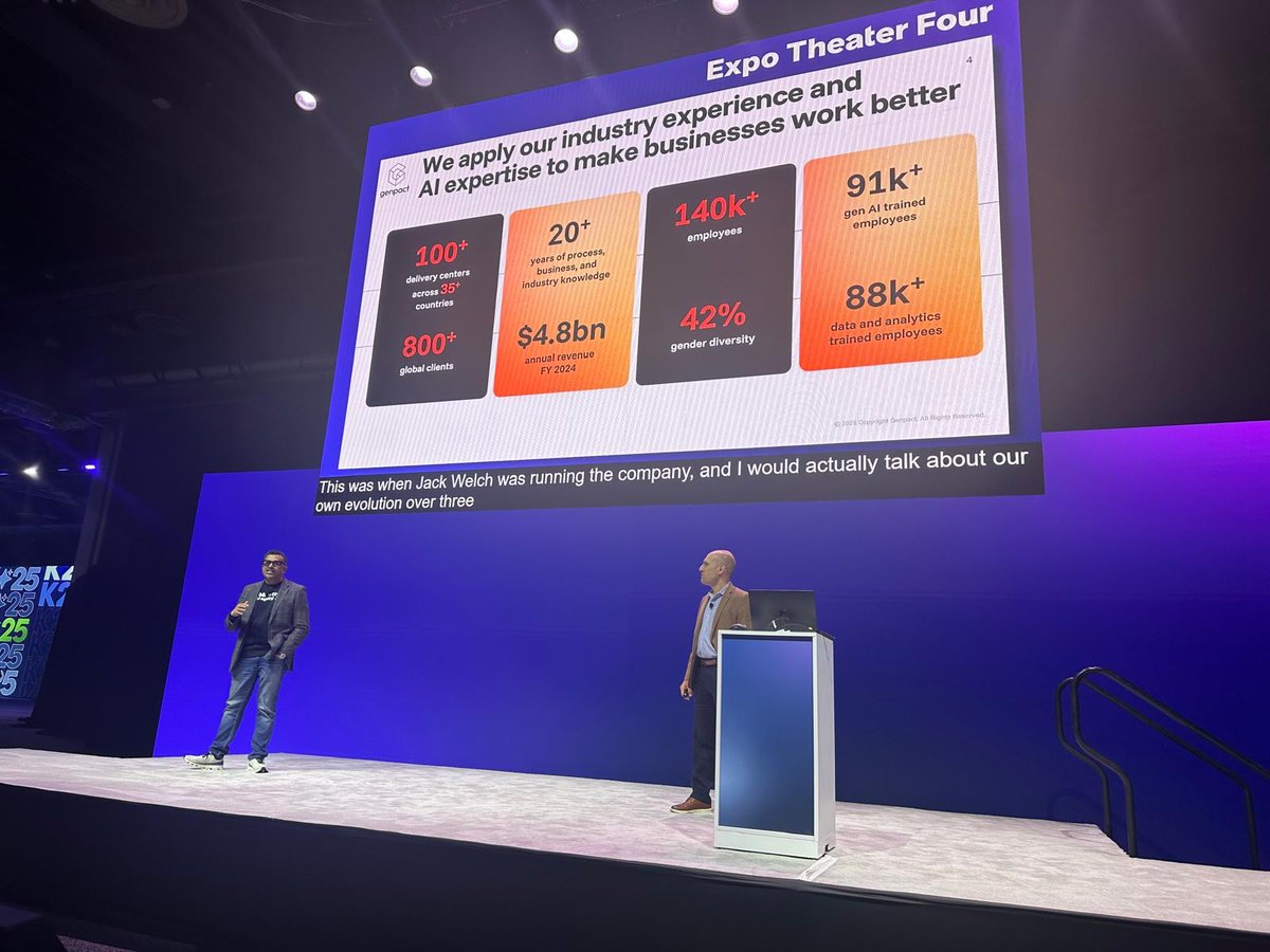 Genpact (@genpact) on Twitter photo What if outdated systems are the biggest threat to your success? At #Knowledge25, we showcased how Genpact & <a href="/ServiceNow/">ServiceNow</a> are modernizing operations with #AI. Say goodbye to duct-tape fixes and hello to systems that actually work. #innovation What if outdated systems are the biggest threat to your success? At #Knowledge25, we showcased how Genpact & <a href="/ServiceNow/">ServiceNow</a> are modernizing operations with #AI. Say goodbye to duct-tape fixes and hello to systems that actually work. #innovation