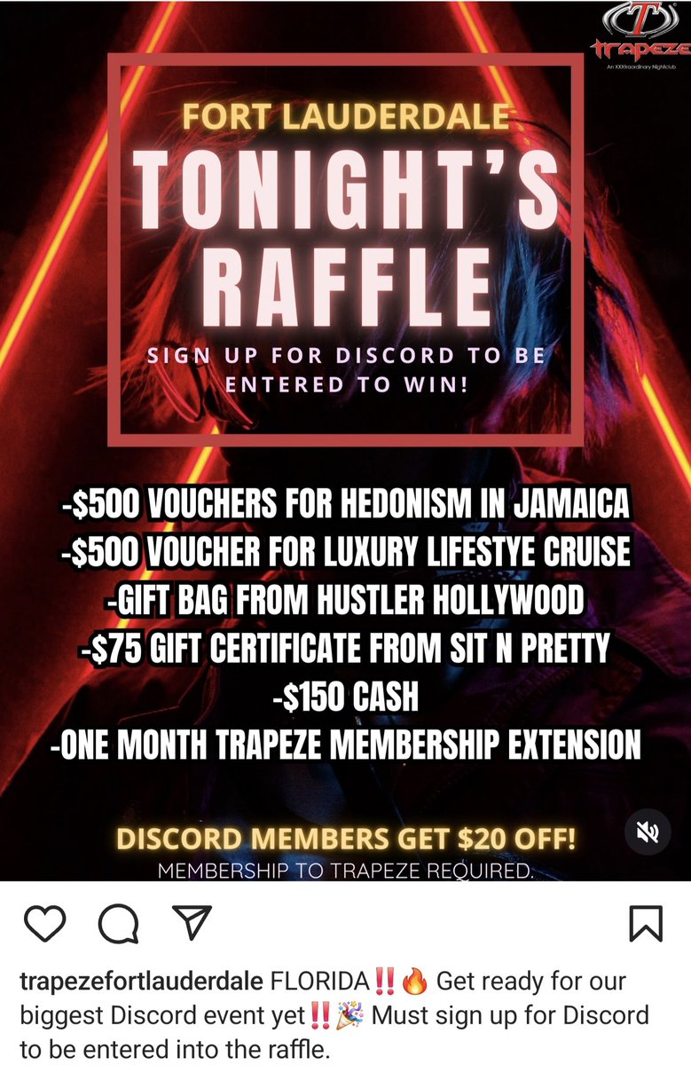 Come see me at Discord night tonight <a href="/TrapezeClub/">Trapeze Club</a>