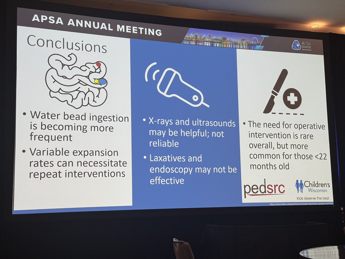 PedSRC (@ped_src) on Twitter photo Great presentation by Dr. Schuh about increase in water bead ingestion in children. Excited to have partnered with her team to support this research. <a href="/APSASurgeons/">APSA Surgeons</a> #APSA25 Great presentation by Dr. Schuh about increase in water bead ingestion in children. Excited to have partnered with her team to support this research. <a href="/APSASurgeons/">APSA Surgeons</a> #APSA25