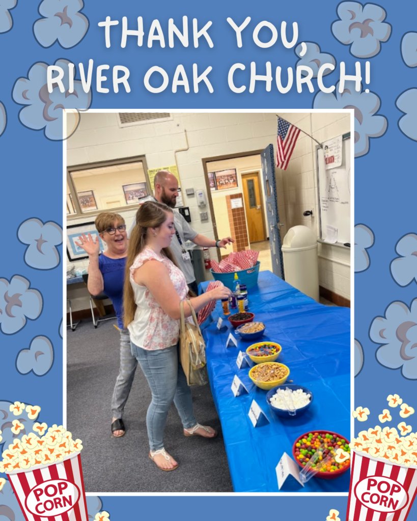 Indian River Middle School (@indianrivermid1) on Twitter photo ๐ฟโจA big THANK YOU to River Oak Church for showering our teachers with love on Thursday! ๐๐ The popcorn bar with candy fixings was the perfect sweet + salty surprise to keep us smiling through the day! โจ๐ฟ<a href="/cpschoolsva/">๐พ๐๐๐จ๐๐ฅ๐๐๐ ๐ ๐๐ช๐๐ก๐๐ ๐๐๐๐ค๐ค๐ก๐จ</a> #teacherappreciationweek ๐ฟโจA big THANK YOU to River Oak Church for showering our teachers with love on Thursday! ๐๐ The popcorn bar with candy fixings was the perfect sweet + salty surprise to keep us smiling through the day! โจ๐ฟ<a href="/cpschoolsva/">๐พ๐๐๐จ๐๐ฅ๐๐๐ ๐ ๐๐ช๐๐ก๐๐ ๐๐๐๐ค๐ค๐ก๐จ</a> #teacherappreciationweek