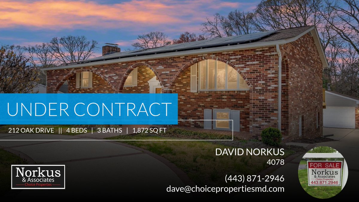 1stChoiceRE1's tweet photo. UNDER CONTRACT

Thanks, 
David Norkus
443-871-2946
Broker 
Maryland, Virginia, Wash Dc, https://t.co/PiHVtXX6dU https://t.co/4bcco6uUsn