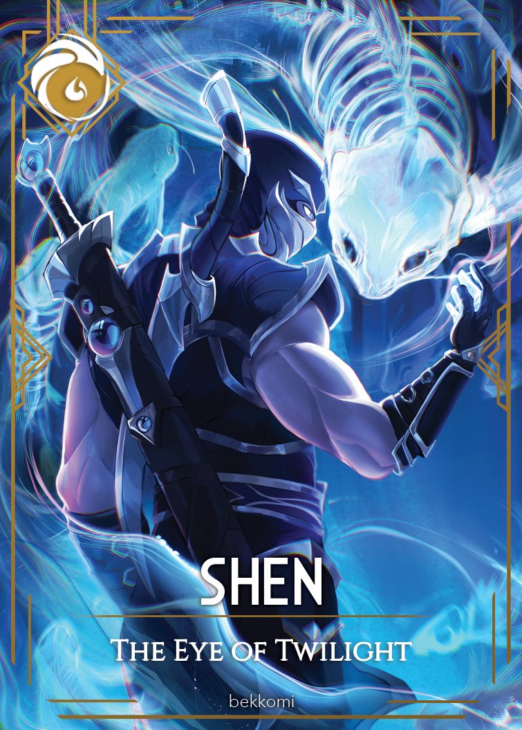 I've drawn Soraka, Neeko, and Shen for this collab, I'll make a proper post next week with these cards, but again, ty to the team!!! <333