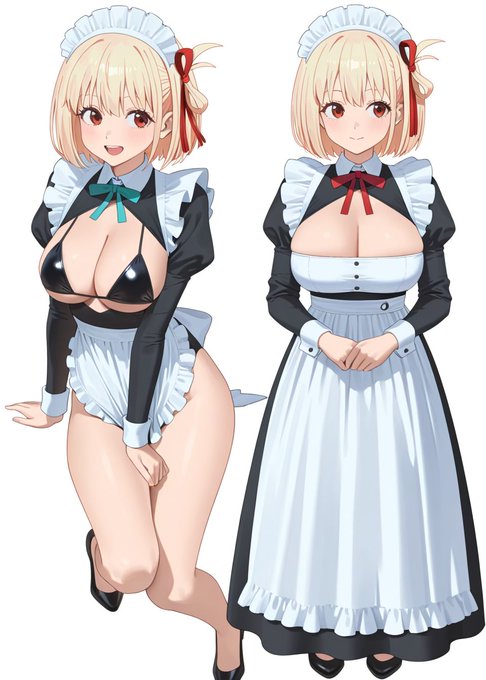 ちさと メイドの日
#リコリコ 