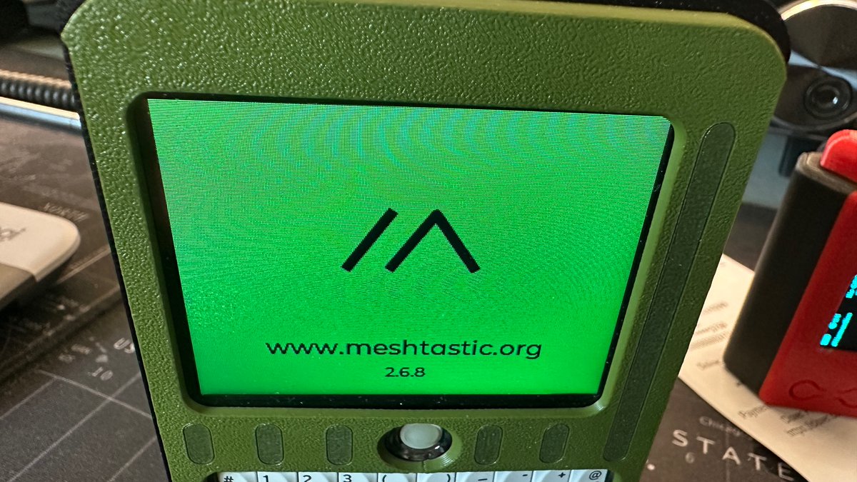 Thanks to <a href="/Hoshnasi/">Josh Nass</a> &amp; <a href="/TheMeshtastic/">Meshtastic</a> for the #hamvention Meshtastic software update. Josh's video shows how to program and configure several devices. Neat ham logo! youtube.com/watch?v=xZt6-S… See you on the Mesh! #hamradio