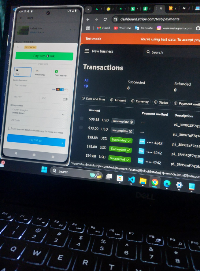 VI_RudeBoy's tweet image. finally cracked it!  
spent days wrestling with a stubborn Stripe payment integration bug in my ordering app  

nothing hits like that dev victory after a long debug grind