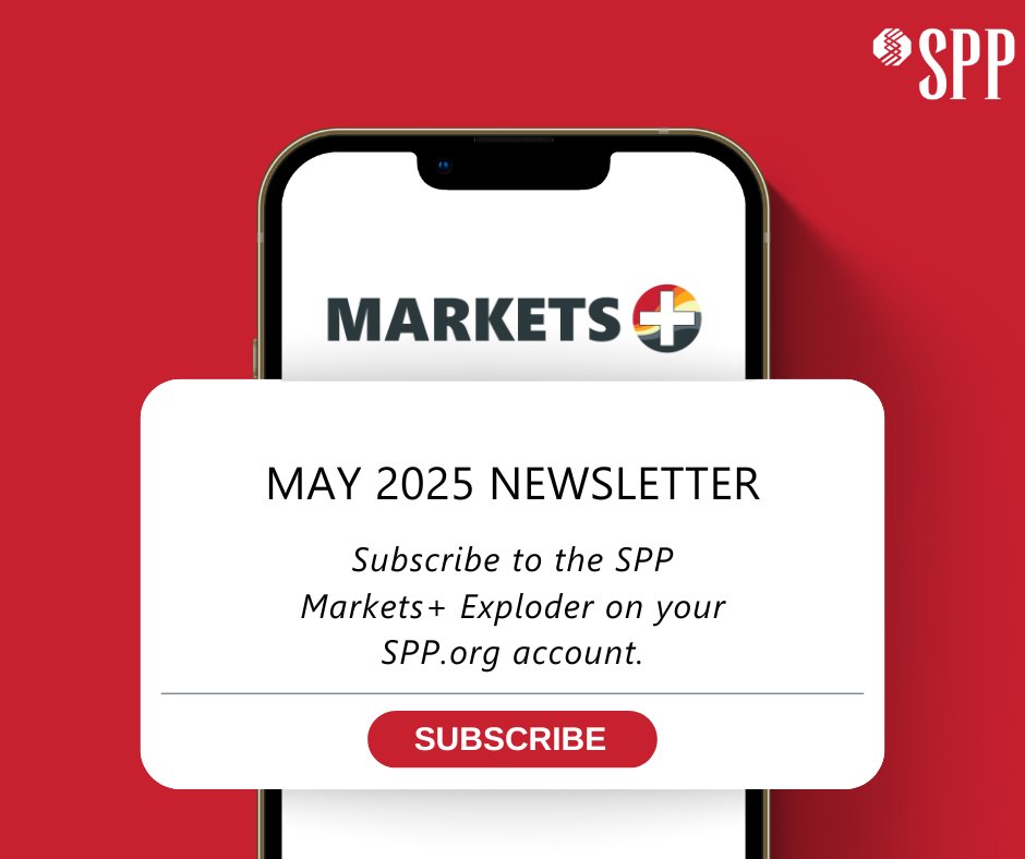 Stay updated on the latest news and developments from Markets+ by viewing this month's newsletter: myemail.constantcontact.com/Markets--News.… . To have the Markets+ newsletter sent directly to your inbox, simply add the SPP Markets+ Exploder to your SPP.org account.