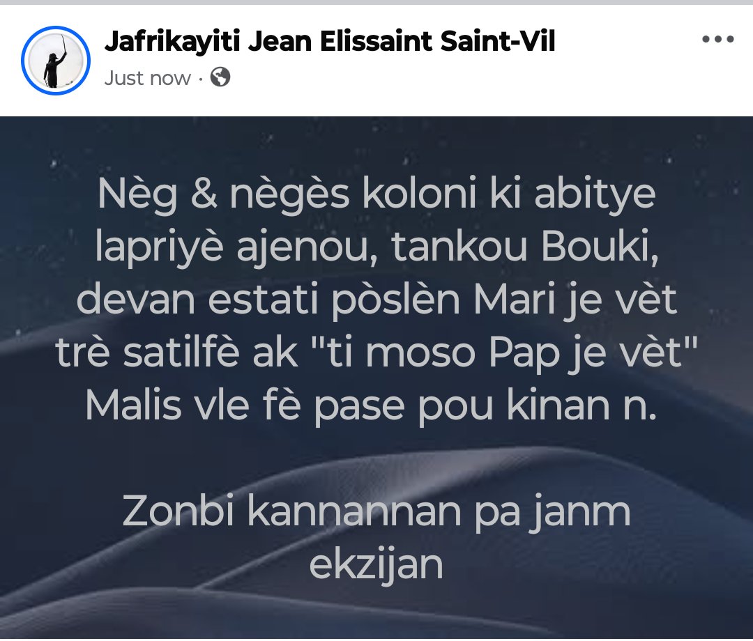 Jafrikayiti (@jafrikayiti) on Twitter photo Res kiyè! <a href="/SolQuebecHaiti/">Solidarité Québec-Haïti</a> <a href="/ErityeDesalin/">Eritye Papa Desalin</a> <a href="/Ayibopost/">AyiboPost</a> <a href="/AlterPresse/">AlterPresse</a> <a href="/dbienaime/">Daughter of Desalin</a> <a href="/JeanJacquesDes7/">Jean Jacques Dessalines 🇭🇹🇵🇸🇳🇪🇲🇱🇧🇫🇨🇺</a> <a href="/Ayitipaobeyi/">Ayiti Senbòl Rezistans 🇭🇹</a> <a href="/FlanboV/">Flanbo verite</a> <a href="/cheryjeanfils/">Jean Fils Chéry</a> <a href="/rezo_nodwes/">RezoNòdwès</a> <a href="/GazetteHaiti/">Gazette Haiti</a> <a href="/GibszZZz/">Gilbert Mirambeau Jr🇭🇹 #PwosèPetrocaribeA</a> <a href="/AktyaliteHmi/">Aktyalite HMI</a> <a href="/TICKETmaghaiti/">TICKET MAGAZINE</a> <a href="/nouvelliste/">Le Nouvelliste</a> <a href="/EtantDupain/">ED</a> <a href="/EDanticat/">Edwidge Danticat</a> <a href="/Ezilidanto/">Èzili Dantò</a> <a href="/manzechou/">Manzè CHOUBLAK</a> <a href="/HarryComeau/">Harry Comeau</a> <a href="/etnos/">Haiti - Ayiti</a> Res kiyè! <a href="/SolQuebecHaiti/">Solidarité Québec-Haïti</a> <a href="/ErityeDesalin/">Eritye Papa Desalin</a> <a href="/Ayibopost/">AyiboPost</a> <a href="/AlterPresse/">AlterPresse</a> <a href="/dbienaime/">Daughter of Desalin</a> <a href="/JeanJacquesDes7/">Jean Jacques Dessalines 🇭🇹🇵🇸🇳🇪🇲🇱🇧🇫🇨🇺</a> <a href="/Ayitipaobeyi/">Ayiti Senbòl Rezistans 🇭🇹</a> <a href="/FlanboV/">Flanbo verite</a> <a href="/cheryjeanfils/">Jean Fils Chéry</a> <a href="/rezo_nodwes/">RezoNòdwès</a> <a href="/GazetteHaiti/">Gazette Haiti</a> <a href="/GibszZZz/">Gilbert Mirambeau Jr🇭🇹 #PwosèPetrocaribeA</a> <a href="/AktyaliteHmi/">Aktyalite HMI</a> <a href="/TICKETmaghaiti/">TICKET MAGAZINE</a> <a href="/nouvelliste/">Le Nouvelliste</a> <a href="/EtantDupain/">ED</a> <a href="/EDanticat/">Edwidge Danticat</a> <a href="/Ezilidanto/">Èzili Dantò</a> <a href="/manzechou/">Manzè CHOUBLAK</a> <a href="/HarryComeau/">Harry Comeau</a> <a href="/etnos/">Haiti - Ayiti</a>