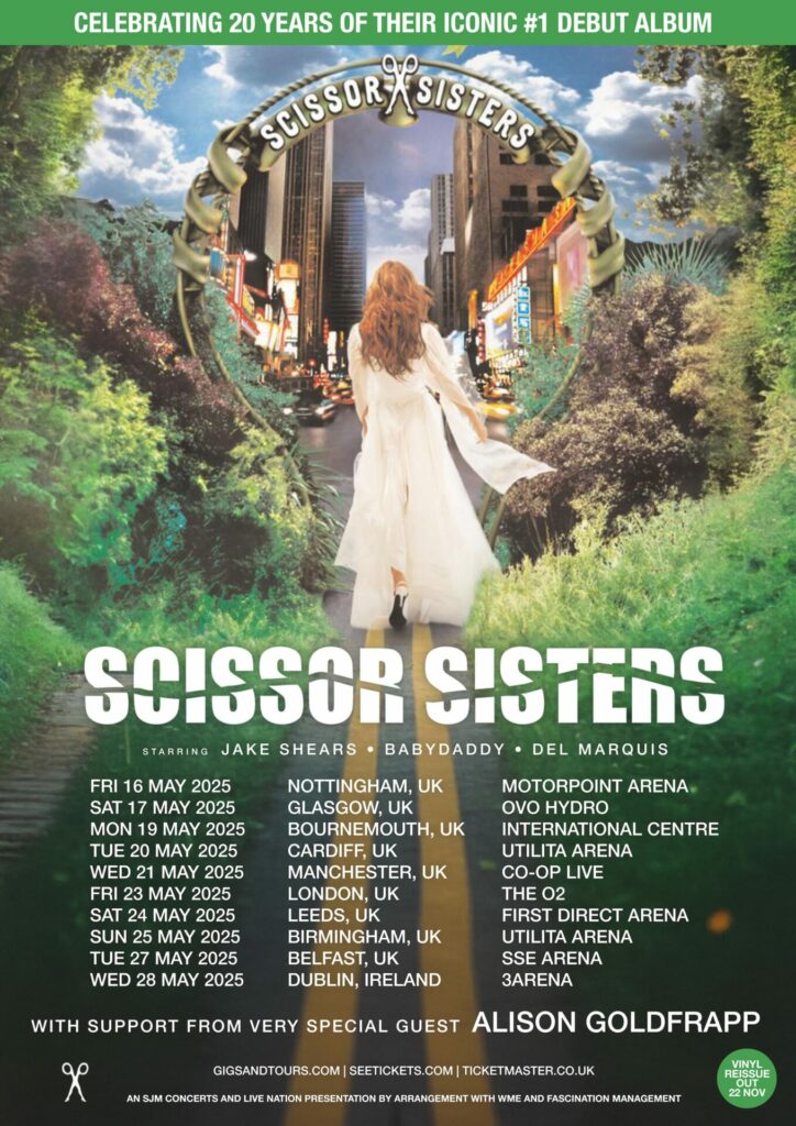 CHEAP Scissor Sisters tickets for:-

Nottingham
Birmingham

#ScissorSisters
