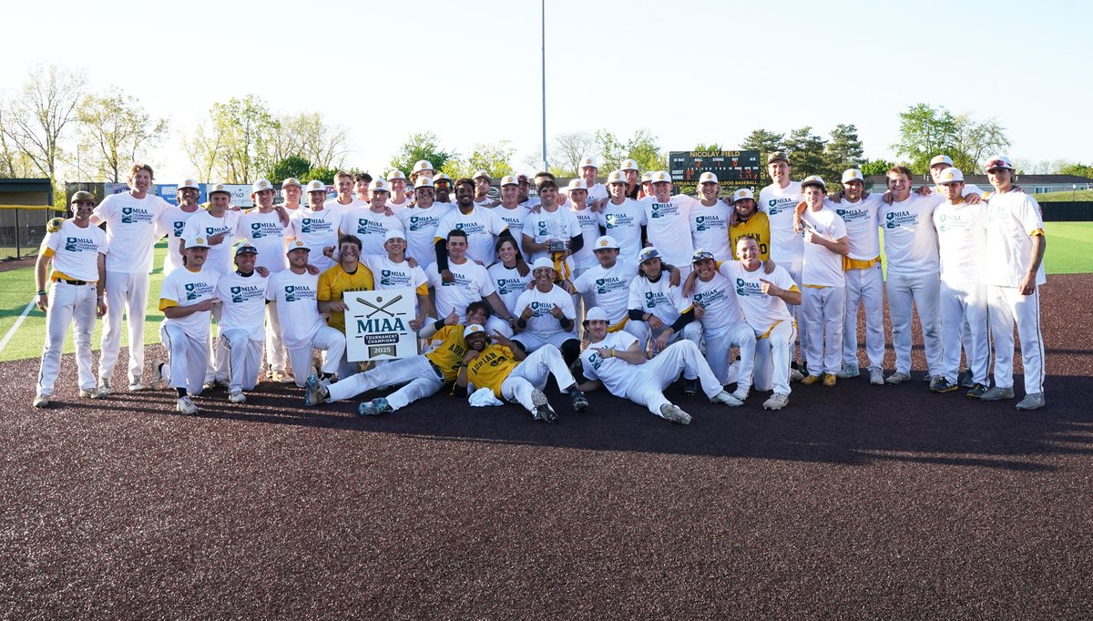 The <a href="/AdrianBaseball/">Adrian College Baseball</a> team is headed to the NCAA Tournament after winning its 11th MIAA Tournament Championship on a walk-off single from Andrew Clouse

RECAP--tinyurl.com/bdcw92jp

#d3baseball #GDTBAB
