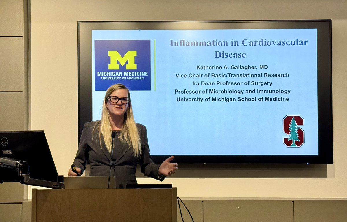 Stanford Surgery (@stanfordsurgery) on Twitter photo It’s time for the main event! Please give a warm welcome to our special guest lecturer <a href="/BTBKGMD/">Katherine Gallagher</a>, who is presenting: “Inflammation in Cardiovascular Disease.” #Holman25 <a href="/UMichSurgery/">Michigan Surgery</a> It’s time for the main event! Please give a warm welcome to our special guest lecturer <a href="/BTBKGMD/">Katherine Gallagher</a>, who is presenting: “Inflammation in Cardiovascular Disease.” #Holman25 <a href="/UMichSurgery/">Michigan Surgery</a>