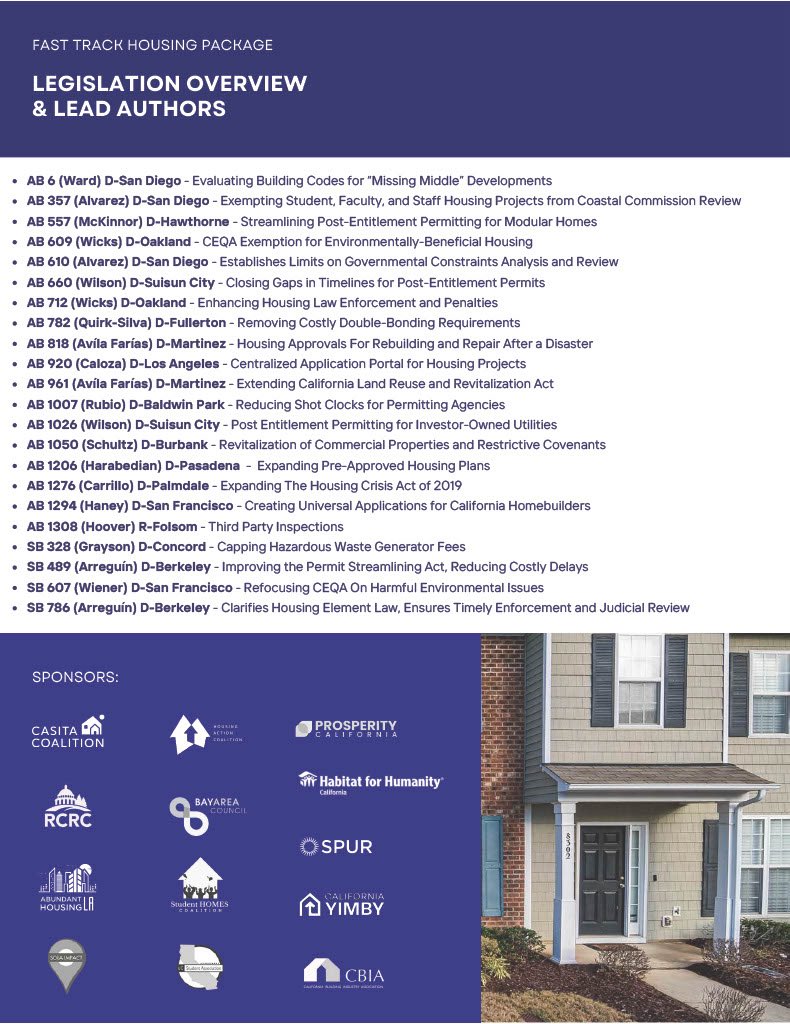 Student HOMES Coalition (@studenthomesco) on Twitter photo You’ve heard the buzz about permitting reform, but what steps are lawmakers taking right now to speed up housing approvals? Check out this fact sheet on the Assembly’s fast track housing package, featuring <a href="/AlvarezSD/">David Alvarez</a> authored and Student HOMES-sponsored AB357! You’ve heard the buzz about permitting reform, but what steps are lawmakers taking right now to speed up housing approvals? Check out this fact sheet on the Assembly’s fast track housing package, featuring <a href="/AlvarezSD/">David Alvarez</a> authored and Student HOMES-sponsored AB357!