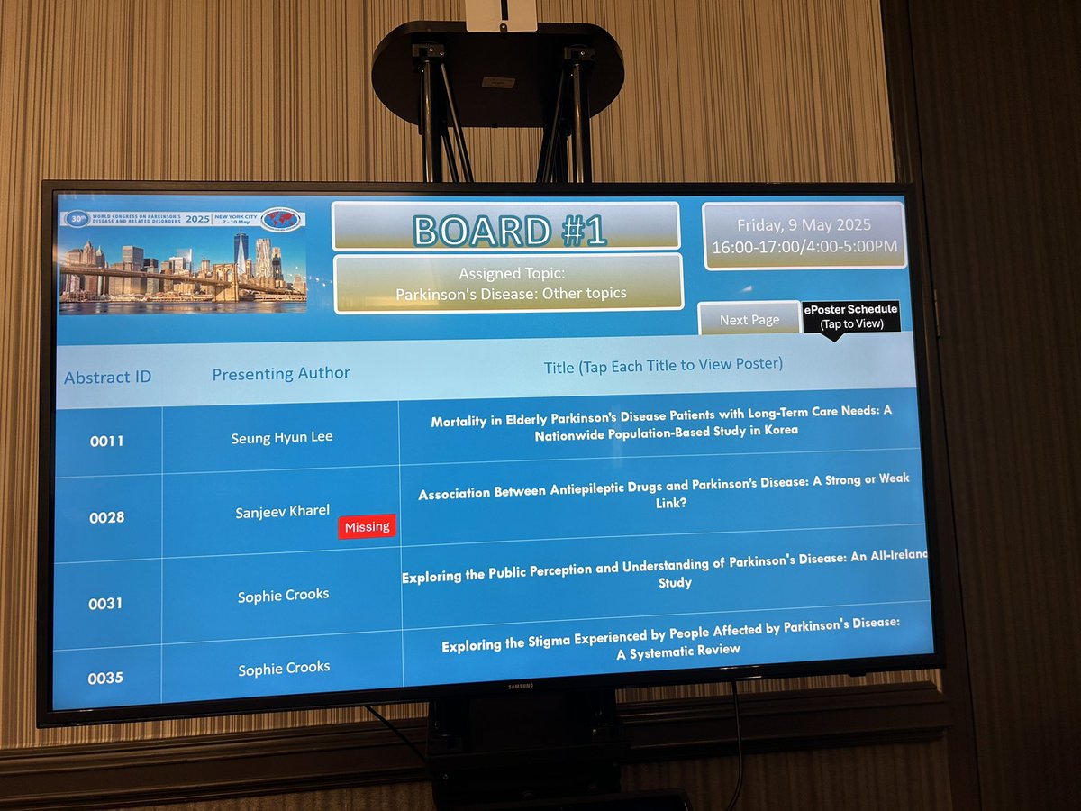 Sophie Crooks (@sophiecrooksrn) on Twitter photo Thrilled to be in New York City presenting my PhD research at the IAPRD Conference 🗽🍎
Sharing findings from my #PhD study & #systematicreview exploring how public perceptions & stigma around #ParkinsonsDisease impact those with the condition!
#IAPRD2025 #PhDResearch <a href="/QUBSONM/">QUBNursing&Midwifery</a> Thrilled to be in New York City presenting my PhD research at the IAPRD Conference 🗽🍎
Sharing findings from my #PhD study & #systematicreview exploring how public perceptions & stigma around #ParkinsonsDisease impact those with the condition!
#IAPRD2025 #PhDResearch <a href="/QUBSONM/">QUBNursing&Midwifery</a>