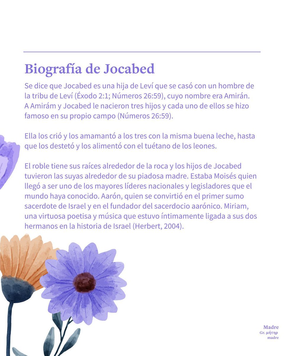 EstudioBiblia's tweet photo. Hoy queremos destacar a #Jocabed, madre de Moisés. Podemos leer sobre ella en Éxodo 1.
¡Conoce más de ella con Logos Español! https://t.co/bR3UVZthVi
