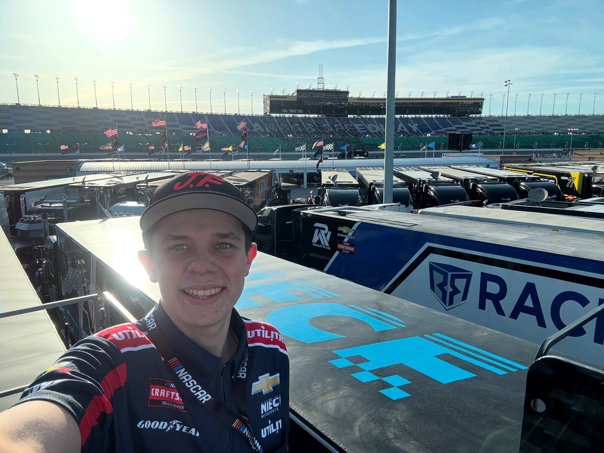 Sunsets at a speedway just hit different. <a href="/NASCAR/">NASCAR</a> <a href="/kansasspeedway/">Kansas Speedway</a>