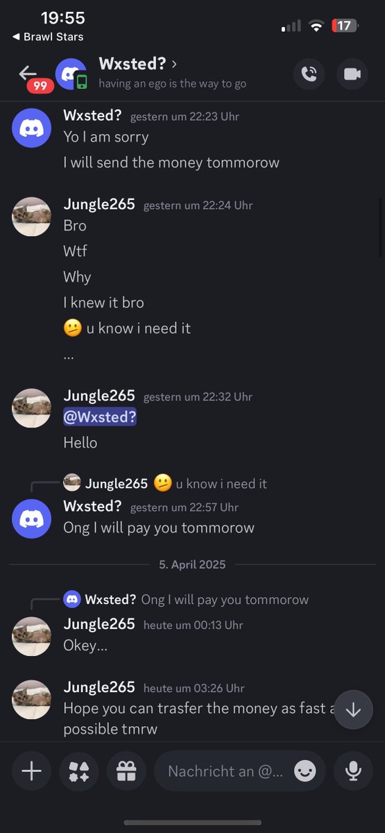 Do not trust Wxsted. He has scammed many people as evade and now also with his undercover acc that got created the time after Nova Force got leaked. He swore ong that he will send the money and he never did...