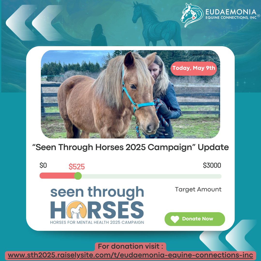 EEC_Inc's tweet photo. Will you help us bring healing to others through the power of horses?

Let’s keep the momentum going, together.

To donate or more information visit:
https://t.co/mCNn6YusPS

@EEC_Inc #SeenThroughHorses2025 #HorsesforMentalHealth #eudaemonia_equine_connections #EEC_Inc https://t.co/0FRyOV5d48