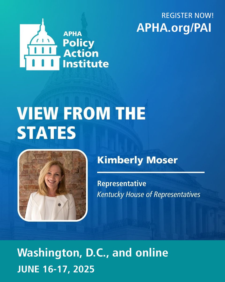 PublicHealth's tweet photo. The stakes for public health have never been higher. Get on-the-ground insights from trailblazers Reps. Justin Jones & Kimberly Moser on making inroads on health policy at APHA’s #PolicyActionInstitute. Join us June 16-17! https://t.co/nioDhKA2V3 #SpeakForHealth https://t.co/67IGRRK0LS