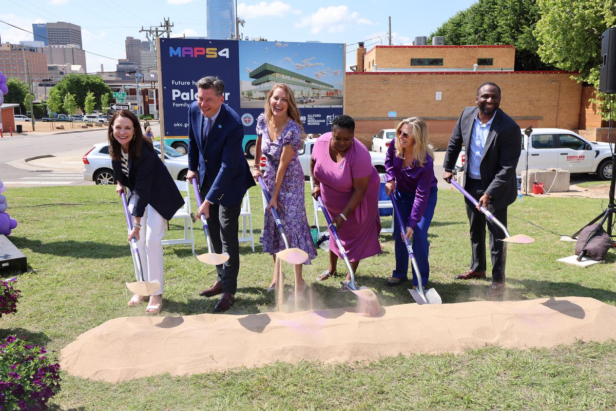 City leaders, Palomar partners and community members kicked off construction today on the new MAPS 4 Family Justice Center operated by Palomar. Opening in 2027, this new facility will offer expanded services for survivors and serve as the future home of hope and healing in OKC.
