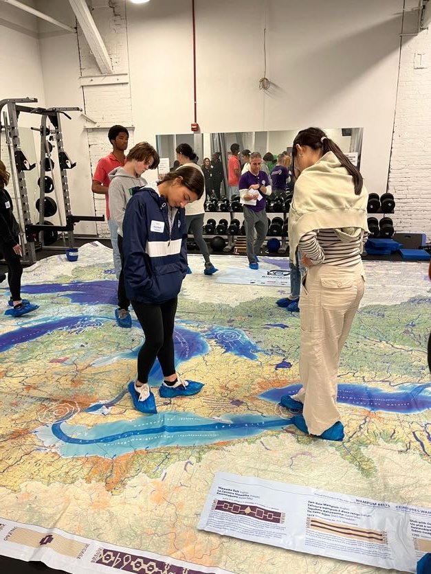 CuyahogaCounty's tweet photo. In the last session of the semester, our #FreshWaterInstitute Fellows learned about Mayor Carl Stokes's leadership tackling water pollution on the Cuyahoga River and Lake Erie, and how local leaders continue to build on this legacy today. #teachcle @syattCLE #cuyahoga #lakeerie https://t.co/jELrnHWykr