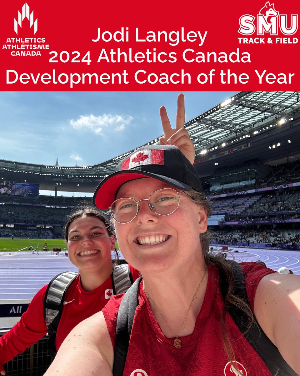 Huge congratulations to Huskies Track &amp; Field assistant coach Jodi Langley, who was honoured with the Jane and Gerry Swan Award for Athletics Canada Development Coach of the Year! 

Full story: athletics.ca/blog/2025/05/0…