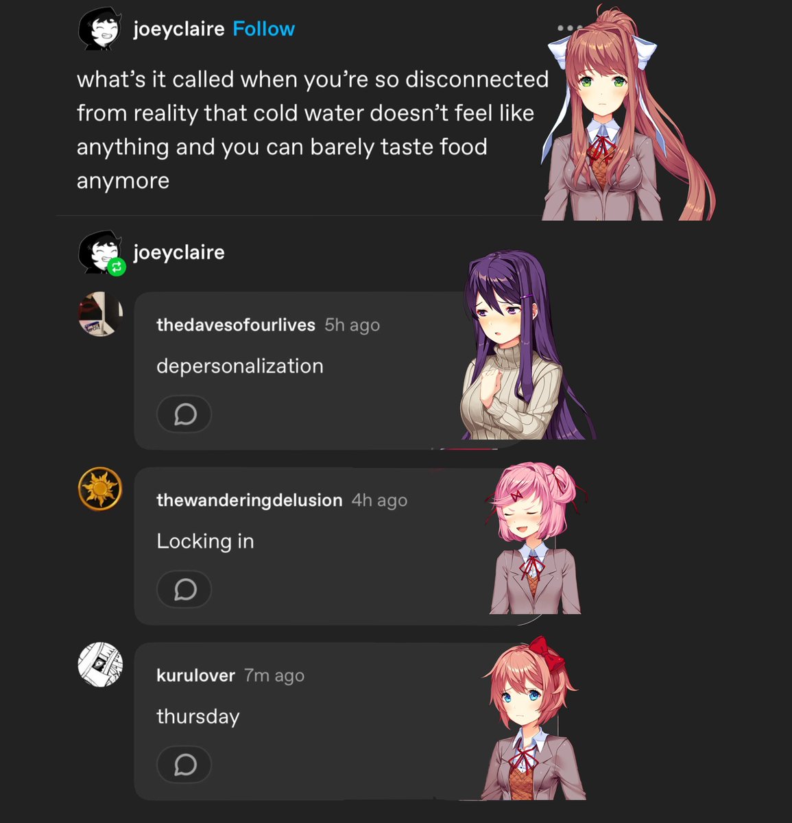 DDLC as random images 🍉 (@dokiposting) on Twitter photo 