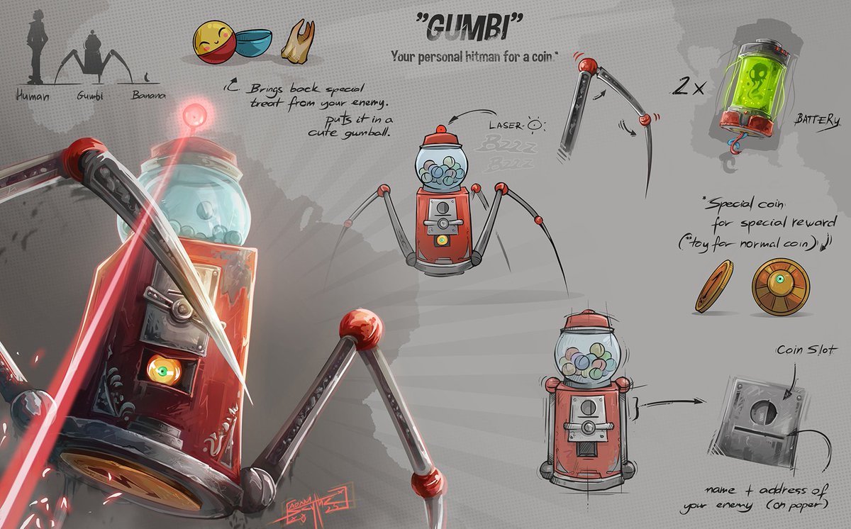 AdamScythe's tweet photo. Gumbi - Character Concept Art
I hope you like it ^^ 

#art #digitalart #digitalpainting #characterdesign #digitalartist #noai #urbanfantasy #characterart #characterconcept #conceptart #stylizedart #charactersheet #mecha https://t.co/aX2Od91EpS