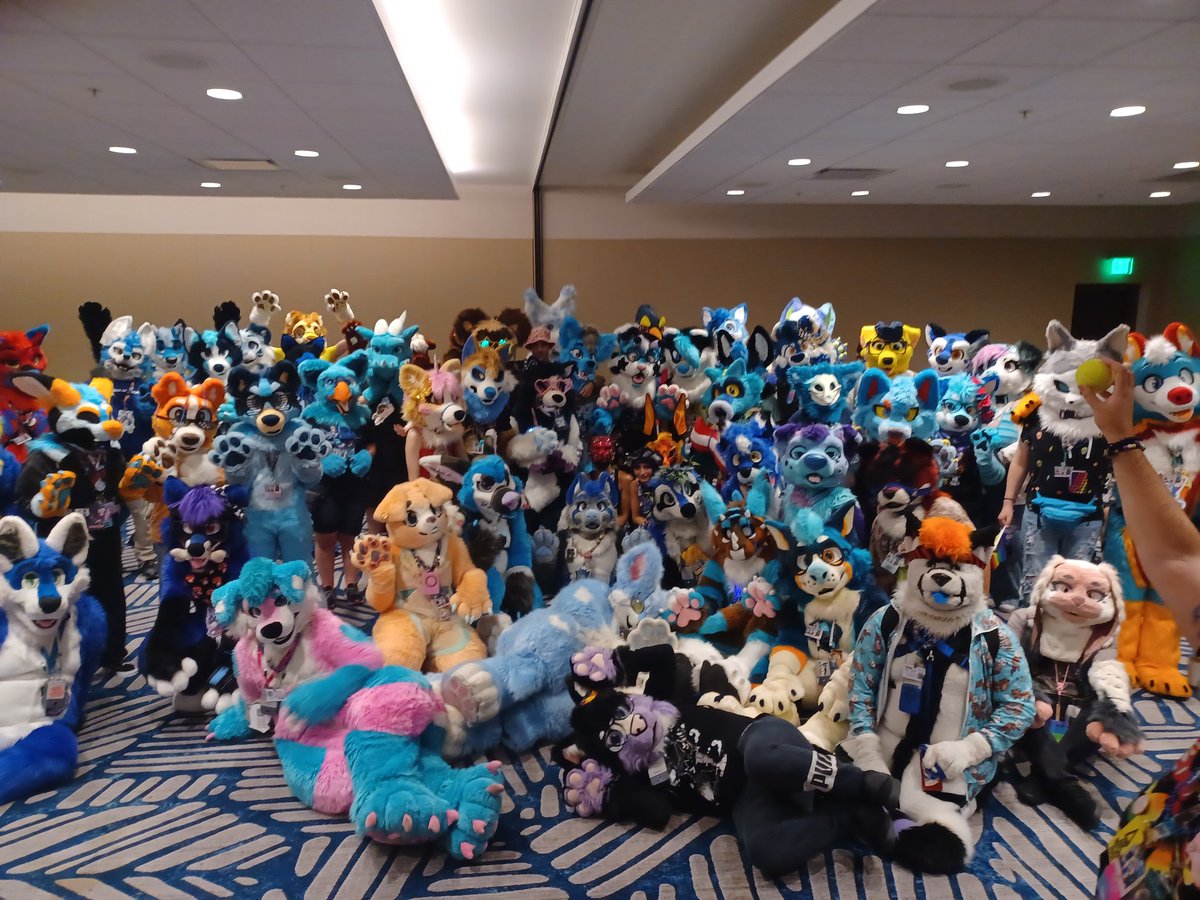 Hey #FWA2025! Are you a Blue Dog? The FWA Blue Dog Meet is Sunday at 3pm on Floor 10 of the Marriott! 

Not quite Blue? Not quite a Dog? Don't have a fursuit? No matter! Come hang out.