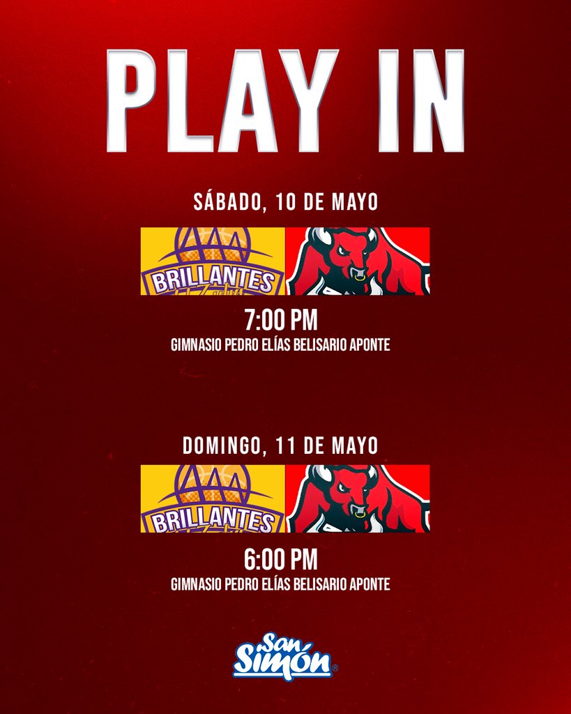 ¡Todo o nada! 😤

Este es el calendario del Play-In 2025. 

Esto es por ustedes que tanto se lo merecen ❤️💙 

Este espacio es presentado por @somossansimon, productos alimenticios para toda la familia venezolana.
 
#EmbistiendoConFuria