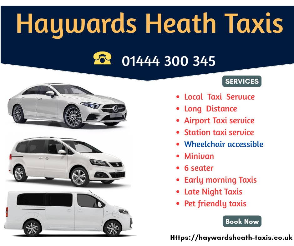 HeathTaxis's tweet photo. Haywards heath taxis is the leading #taxi service provider in #haywardsheath and surroundings.  Call  : 01444 300345  Online  : https://t.co/Rm771MbqVi  Find: https://t.co/z2yIAYnGrB…… #taxi #taxinearme #haywardsheathtaxis https://t.co/FKmecRwwFd