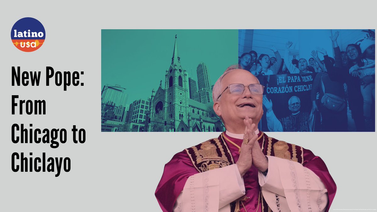 Latino USA (@latinousa) on Twitter photo #NowPlaying a new <a href="/LatinoUSA/">Latino USA</a> podcast 🎧
Chicago is claiming him and historians are finding his ties to New Orleans. If you ask Peruvians and Peruvian-Americans… the pope is theirs. In this episode, hear reactions from some of our listeners.
LISTEN ➡️ bit.ly/lusachiclayo #NowPlaying a new <a href="/LatinoUSA/">Latino USA</a> podcast 🎧
Chicago is claiming him and historians are finding his ties to New Orleans. If you ask Peruvians and Peruvian-Americans… the pope is theirs. In this episode, hear reactions from some of our listeners.
LISTEN ➡️ bit.ly/lusachiclayo