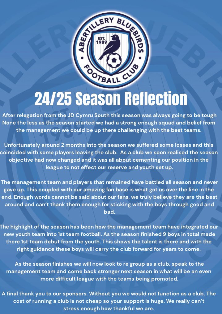 Aber Bluebirds FC tweet media