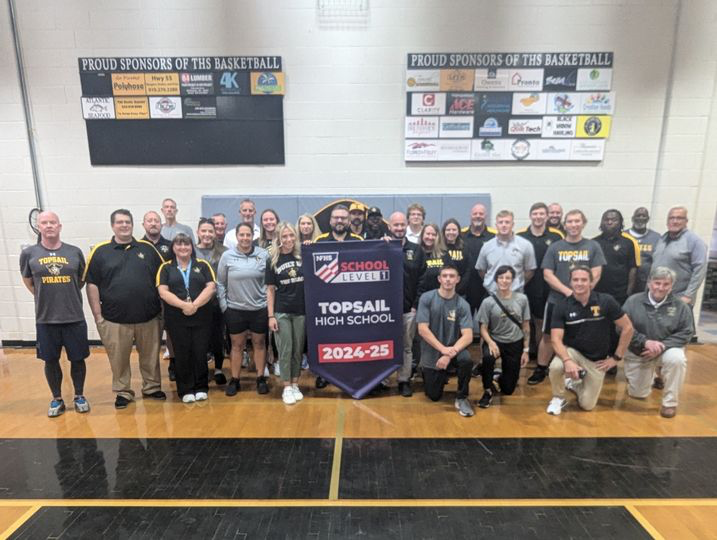 Topsail (NC) High School - Level 1, 2 and 3 Certification - National Model.  Banners on the way!