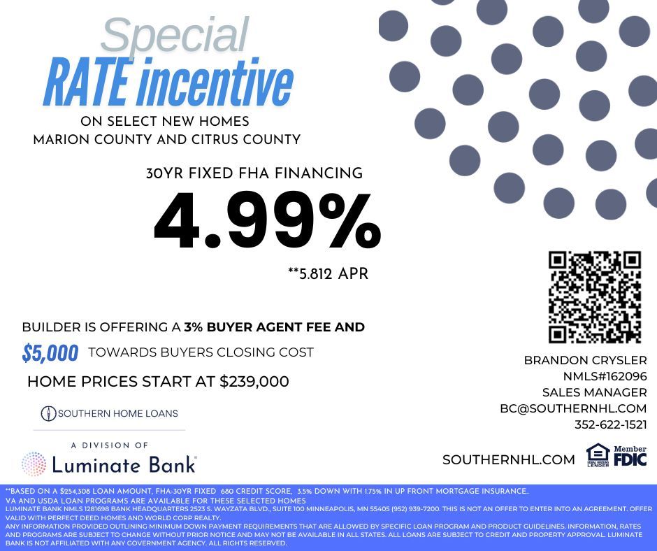 SouthernHL's tweet photo. 📉 Lower Rate = More Home! 🏡-Builder Incentives
With rates as low as 4.99% (5.838% APR), your buying power just got a boost! That means more home for your money—and less spent on interest.

Let’s turn low rates into your dream home. Contact us today! 📲
https://t.co/gRQH5vns9u https://t.co/IphBnJAqYD