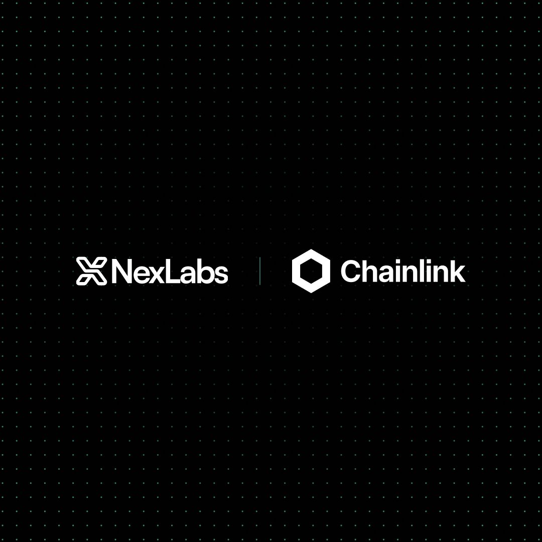 chainlink's tweet image. Chainlink Build member @NEX_Protocol, which recently launched on mainnet, is simplifying onchain investing with RWA-focused crypto indices.

Nex integrated Chainlink Automation, CCIP, Data Feeds, and Functions to power its onchain markets.