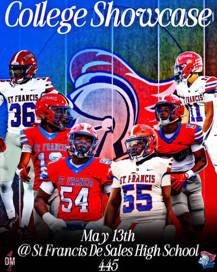 🚨SHOWCASE TUESDAY🚨

Excited to welcome a bunch of colleges to campus next Tuesday, May 13th at 4:45pm for our showcase! Bunch of talent ready to compete. <a href="/SFSAthletics/">St. Francis de Sales Athletics</a> <a href="/Mark__Porter/">ScoutingOhio.com - 247 Sports - Bucknuts</a> <a href="/Bryan_Ault/">Bryan Ault - Midwest Scout</a> <a href="/mickdwalker/">Mick Walker</a> 

GO BIG RED! 

📸Dolo Media