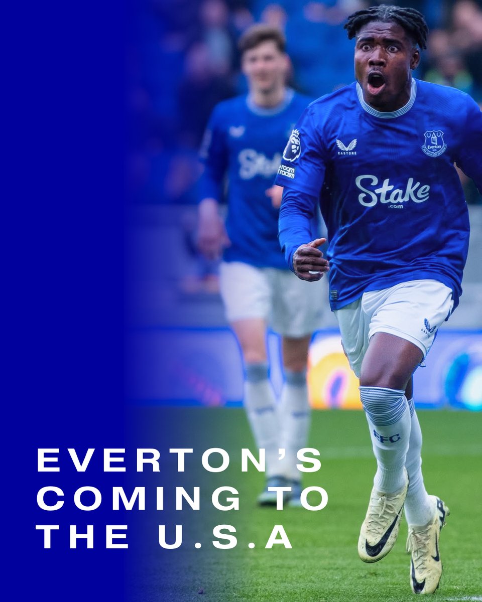 friedkingroup's tweet image. We're pleased to announce that @everton is heading to the U.S. this summer for the 2025 Premier League Summer Series! Catch the Toffees in action across three matches as they gear up for the 2025/26 season.