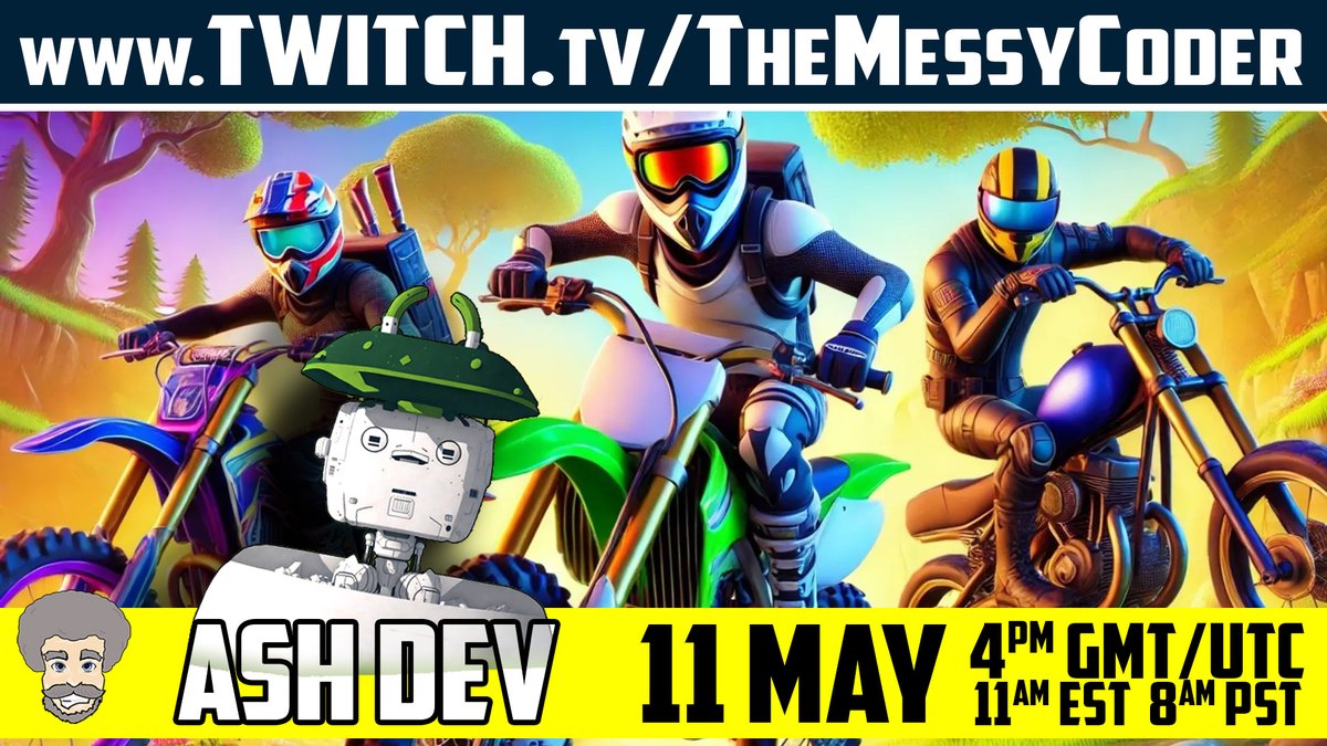 theMessyCoder's tweet image. Hey! Live Dev Interviews are back! Join me on my virtual sofa with @ashdev_unity as we talk about their new games, awards and amazing #unity assets

📺twitch.tv/TheMessyCoder
Sunday 11th of May (YES SUNDAY)
🕔5pm CET
🕓4pm UK
🕚11am EST
🕙10am CST
🕗8am PST

#gamedev #indiedev