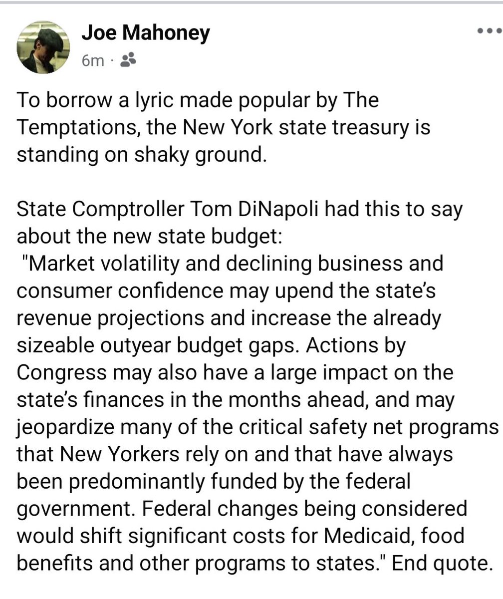 Joe Mahoney (@tipmahoney) on Twitter photo The newly hatched NY state budget ignites concerns of the state's fiscal watchdog - <a href="/NYSComptroller/">Tom DiNapoli</a>
CC - <a href="/BobLonsberry/">Bob Lonsberry</a> The newly hatched NY state budget ignites concerns of the state's fiscal watchdog - <a href="/NYSComptroller/">Tom DiNapoli</a>
CC - <a href="/BobLonsberry/">Bob Lonsberry</a>