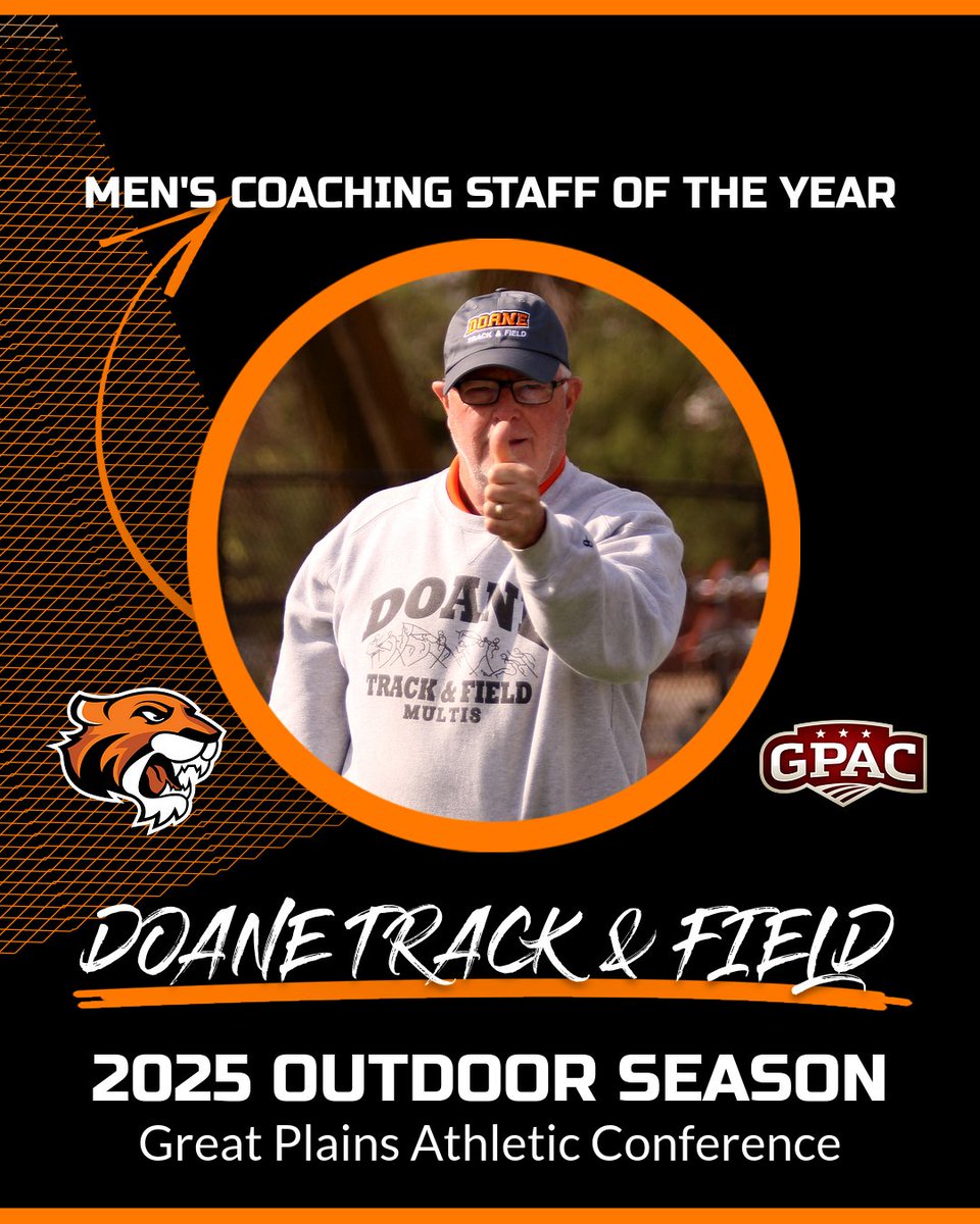 DoaneAthletics's tweet image. Congrats to Zach Turner on receiving the GPAC Outdoor Championships Men's Performance of the Meet on the track w/ his NAIA record time in the 400m hurdles. AND Congrats to the Doane Track and Field Coaching Staff, named the GPAC Men's &amp;amp; Women's Outdoor Coaching Staff of the Year.