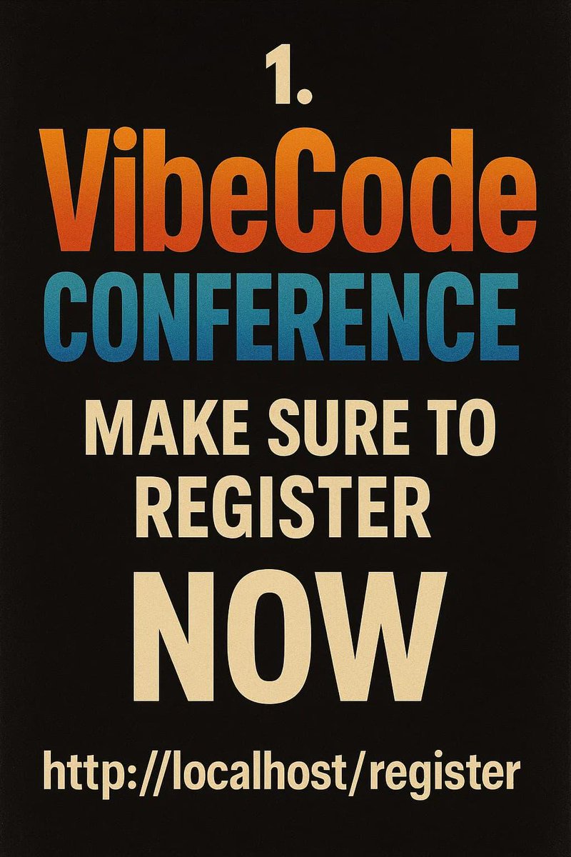 vibeCodingconference redd.it/1kikbfr