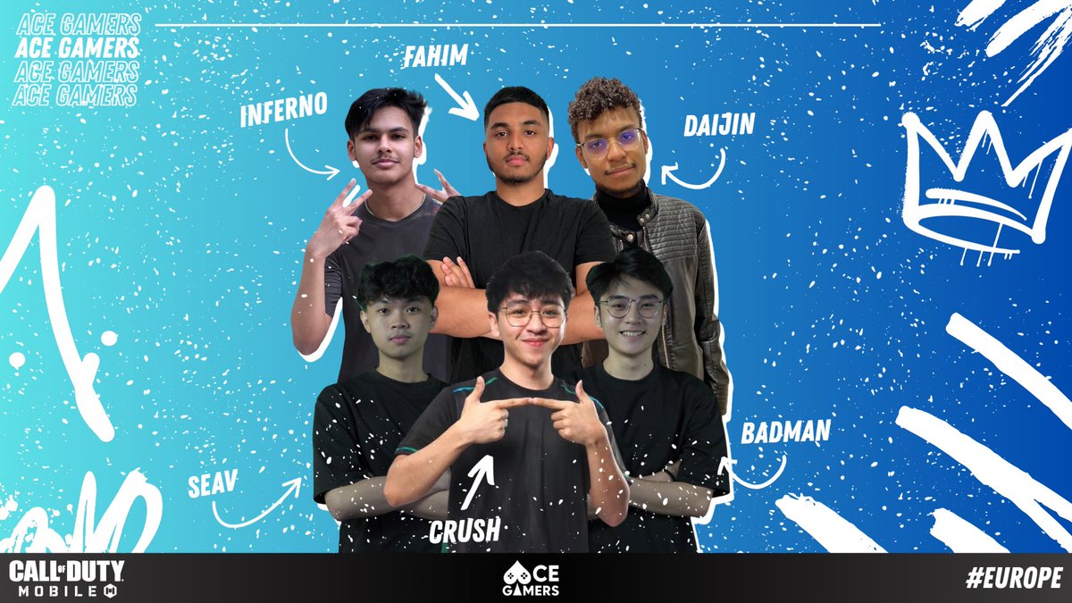 Ace Gamers Esports (@acegamers_espgg) on Twitter photo 📣Europe are y’all ready for ACE? Official Codm EU roster
<a href="/w_daijin/">Daijin</a>
<a href="/trinidad_benj/">Benj “CRUSH” Trinidad</a>
<a href="/KingLnferno/">Lnferno</a>
<a href="/_bdmnn/">b</a>
<a href="/FahmRahm/">Fahim 🇧🇩</a>
<a href="/jxmrls_/">seav</a>
Welcome lads 🥂
Cc:
<a href="/CoDMobileSports/">COD Mobile Esports News</a> <a href="/CosmoPlayzGG/">Cosmo</a> <a href="/NfinityBL/">Nfinity</a> <a href="/RealBobbyPlays/">Bobby Plays</a> <a href="/GigaCali/">GODL Cali</a> <a href="/vgaesportshow/">VGA ESPORTS SHOW</a> <a href="/esportsGhana/">ESPORTS GHANA</a> <a href="/CalinoCalebson/">Calebson |¦ Ace Gamers🎮🇬🇭</a> 📣Europe are y’all ready for ACE? Official Codm EU roster
<a href="/w_daijin/">Daijin</a>
<a href="/trinidad_benj/">Benj “CRUSH” Trinidad</a>
<a href="/KingLnferno/">Lnferno</a>
<a href="/_bdmnn/">b</a>
<a href="/FahmRahm/">Fahim 🇧🇩</a>
<a href="/jxmrls_/">seav</a>
Welcome lads 🥂
Cc:
<a href="/CoDMobileSports/">COD Mobile Esports News</a> <a href="/CosmoPlayzGG/">Cosmo</a> <a href="/NfinityBL/">Nfinity</a> <a href="/RealBobbyPlays/">Bobby Plays</a> <a href="/GigaCali/">GODL Cali</a> <a href="/vgaesportshow/">VGA ESPORTS SHOW</a> <a href="/esportsGhana/">ESPORTS GHANA</a> <a href="/CalinoCalebson/">Calebson |¦ Ace Gamers🎮🇬🇭</a>