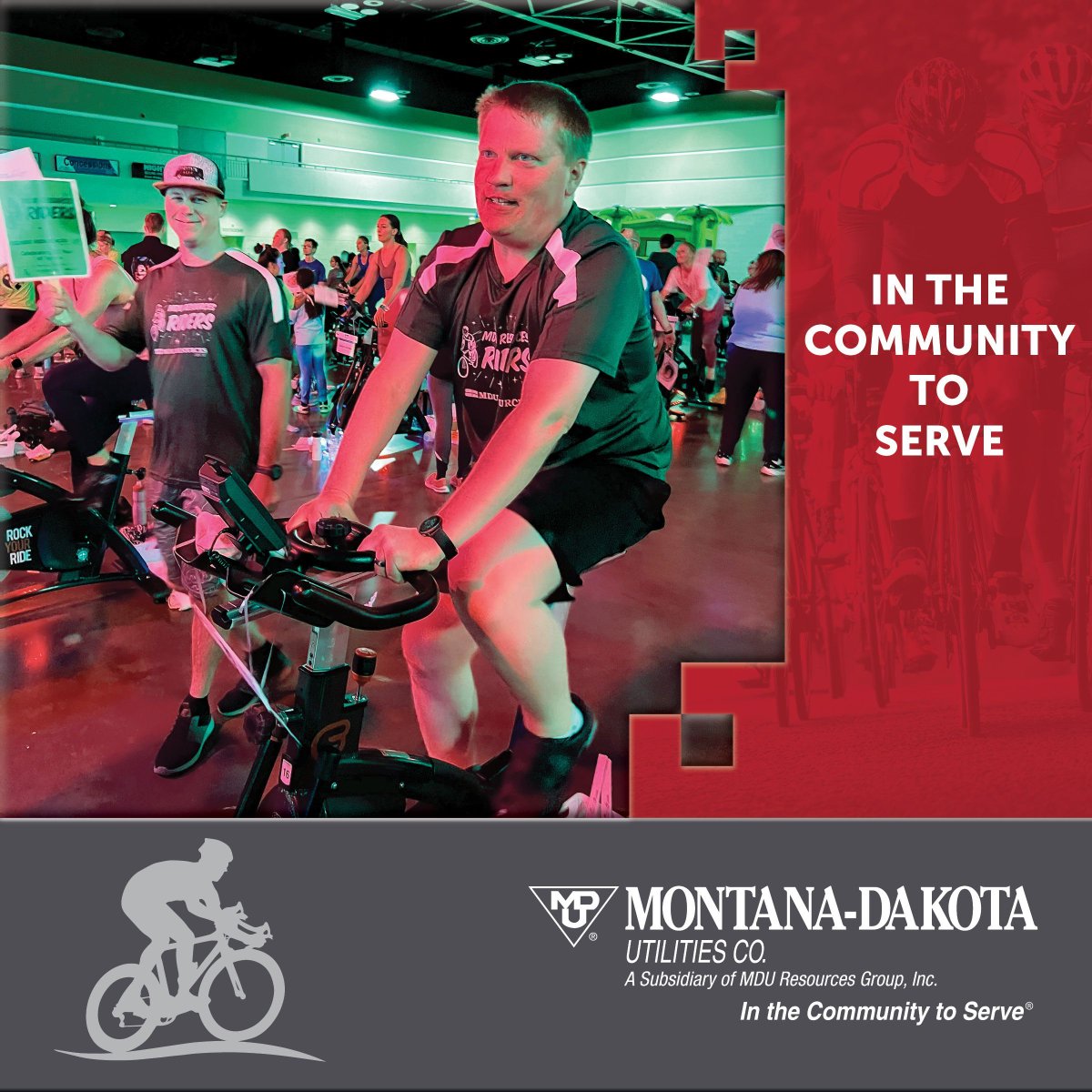 🚴‍♂️ MDU was proud to be #inthecommunitytoserve at the 2025 Great American Bike Race!  Participants gave their all across eight intense 20-minute heats.  Proceeds from the event support local children receiving care at Sanford Children’s Hospital.  A huge thank you to participants!