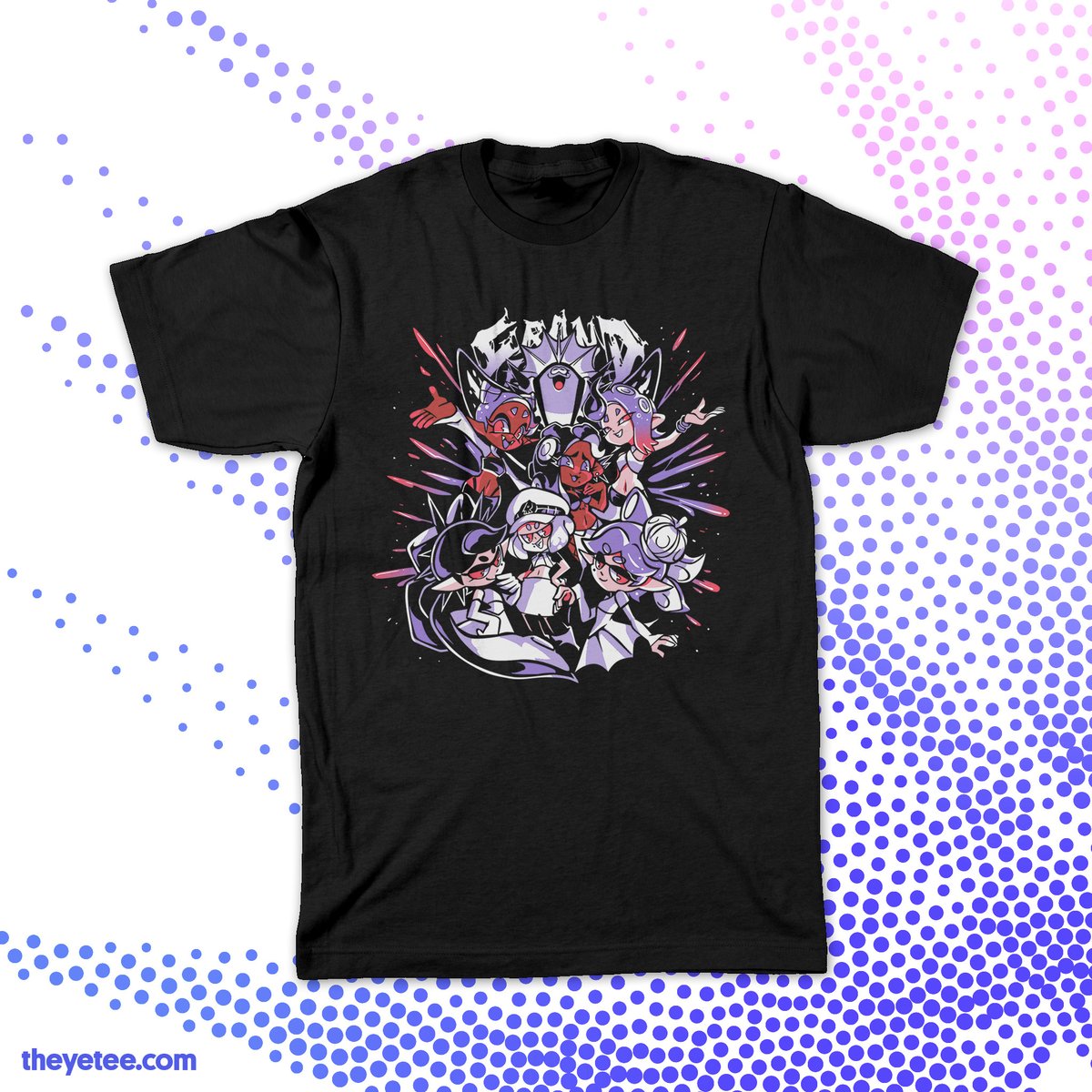 シオカラーズ(スプラトゥーン) ,イイダ(スプラトゥーン) ,ヒメ(ストリートファイター) 「If you're feeling the music, raise your 」|The Yetee 🌈のイラスト