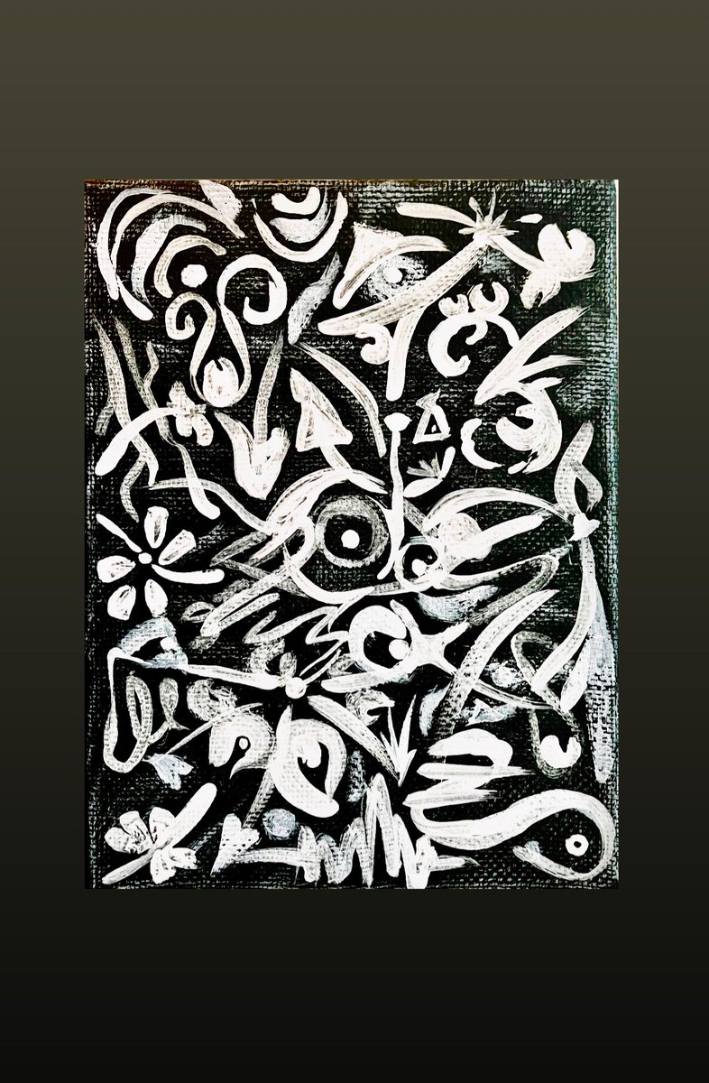 oksunya's tweet image. #magicmandala #acrilyc #mypaint #forsale

Мандала «СНЧ», абстракціонізм на любителя, акрил, 25х15 см, 2022р. Символічна стилізація під схід у чорно-білих тонах, містить таємні знаки та багато персонажів для споглядання. Ціна - 3000 грн, можлива знижка 😉 Дякую!