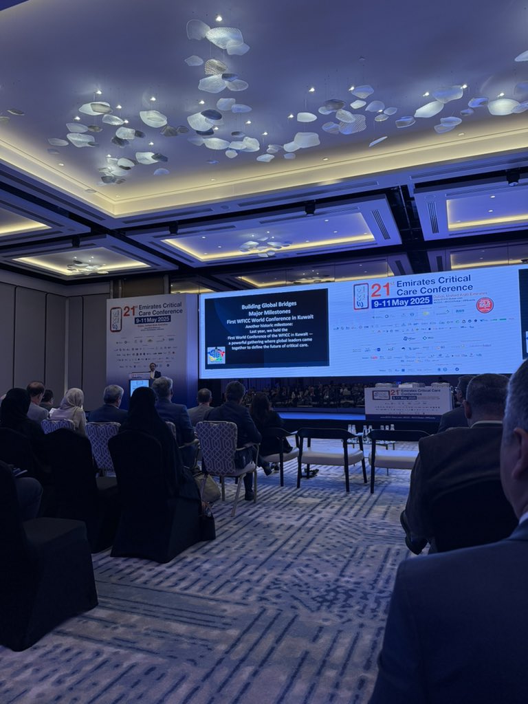 alialhaddadkw's tweet photo. Attended the first day of the 21st #ECCC in Dubai—an inspiring start! Great to reconnect with regional and international colleagues and engage with #WFCCN leaders on advancing critical care nursing globally. #ECCCDubai #CriticalCare #ICUNursing https://t.co/im7icBUQUj