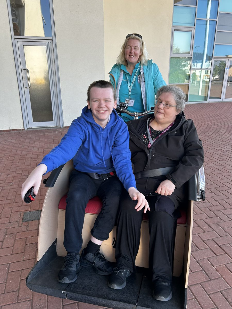 AlloaEASN's tweet image. Our Friday trishaw rides are a highlight—exploring the local area in a fun and inclusive way. Logan, a big fan of transport, had a brilliant time spotting buses and more on today’s outing! @AlloaAcademy 
#InclusiveAdventures #TrishawFridays #ExploringTogether