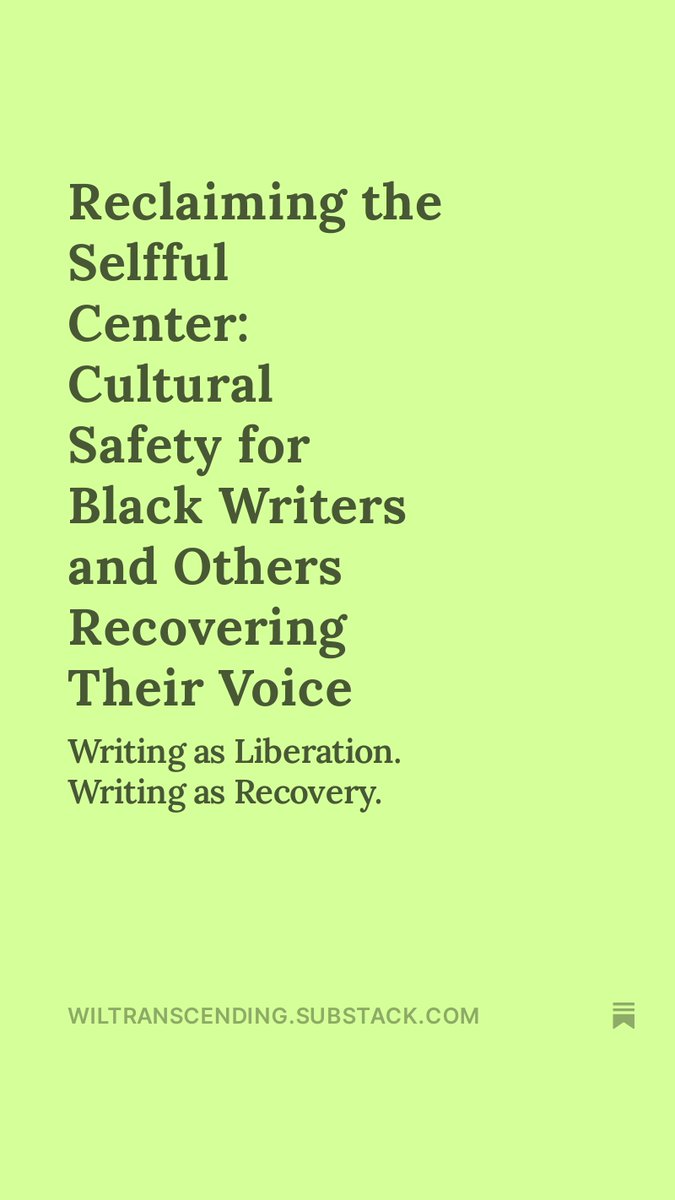 WilOliver4Life's tweet photo. Black writers don’t need critique, correction, or comfort. We will protect. 
We will create spaces. 
We will speak without compromise. 
"Reclaiming the Selfful Center" is a policy of cultural defense. 
Read. Respect. Keep your hands off our voices.
🫧 https://t.co/ciCRRQXZu2 https://t.co/9nQfiSQzo6