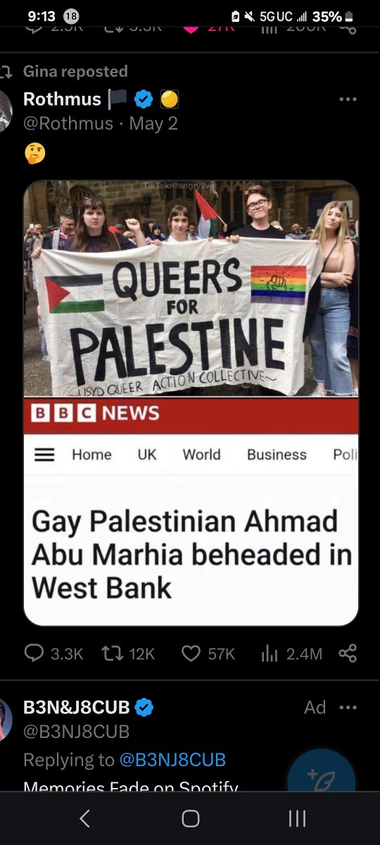 Are these gullible skulls full of mush too fucking stupid to even know what they are doing here?? Hey queers, why on Earth would you support a evil cult that will behead you for what your sign says. Don't believe me? Give it a try..